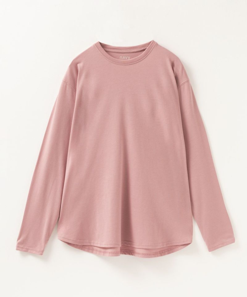 nAvy ベーシック裾ラウンド長袖Tシャツ レディース メール便 対応商品商品画像-29