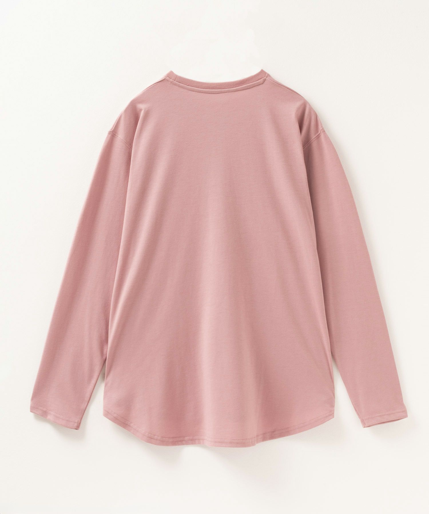 NAVY ベーシック裾ラウンド長袖Tシャツ レディース ネコポス 対応商品