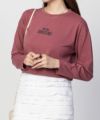 NAVY センター刺繍ロンT レディース ネコポス 対応商品