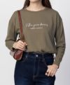 NAVY 刺繍ロゴロンT レディース ネコポス 対応商品
