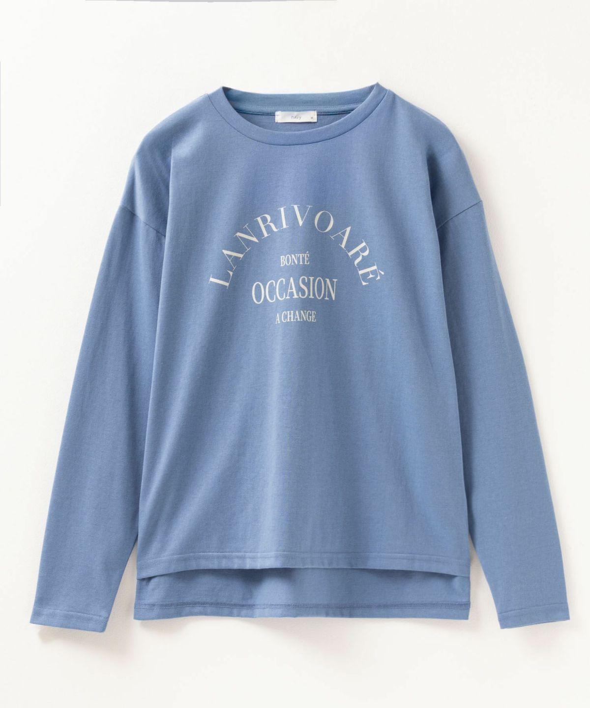 NAVY アーチプリントロンT レディース ネコポス 対応商品