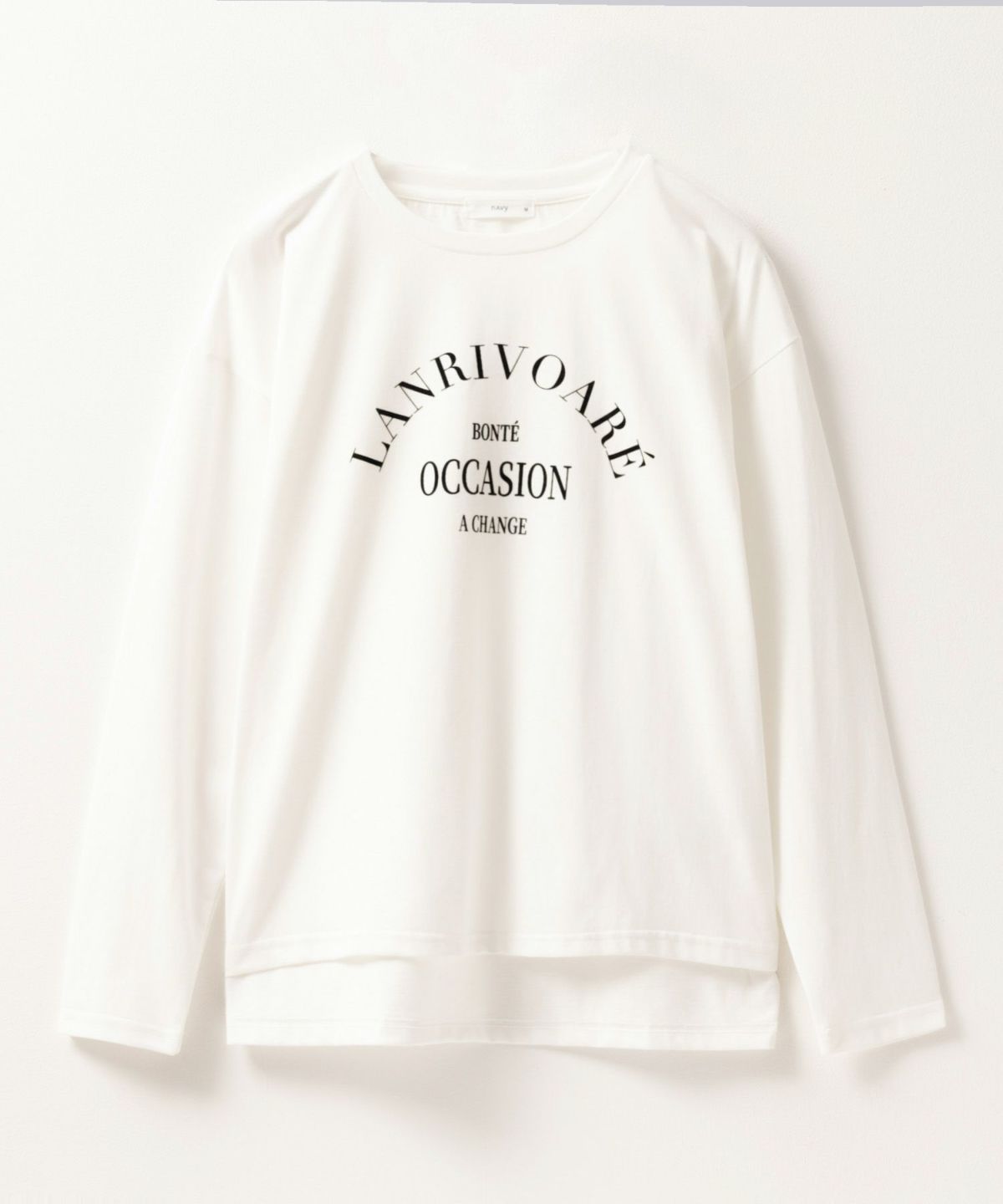 NAVY アーチプリントロンT レディース ネコポス 対応商品