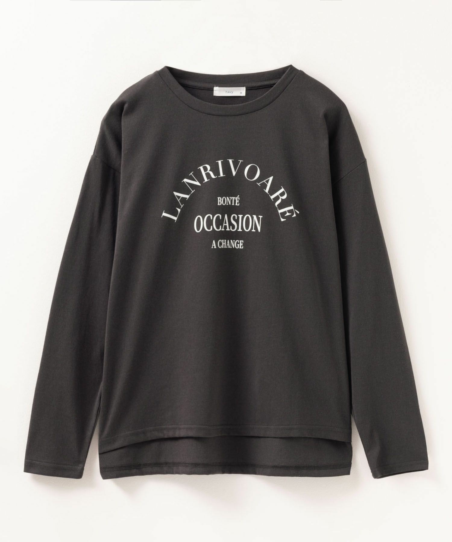 NAVY アーチプリントロンT レディース ネコポス 対応商品