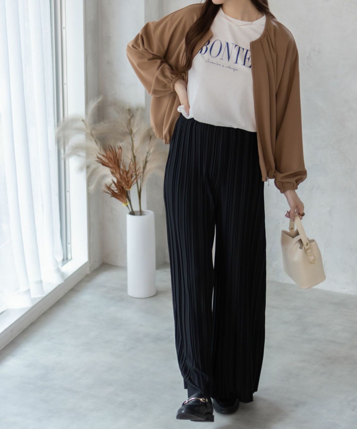 NAVY ロゴプリントロンT レディース ネコポス 対応商品