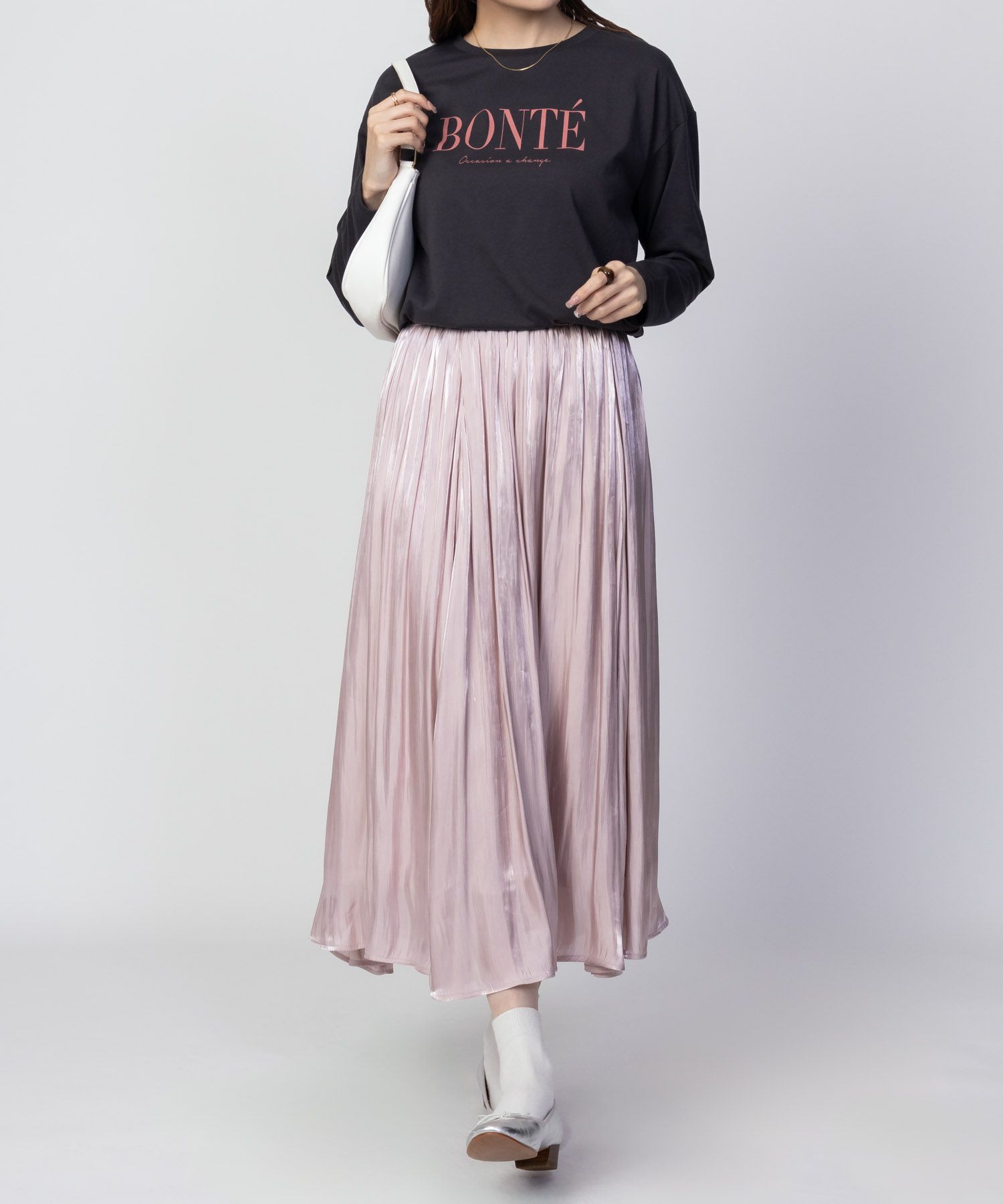 [値下げ]nAvy ロゴプリントロンT レディース メール便 対応商品商品画像-12