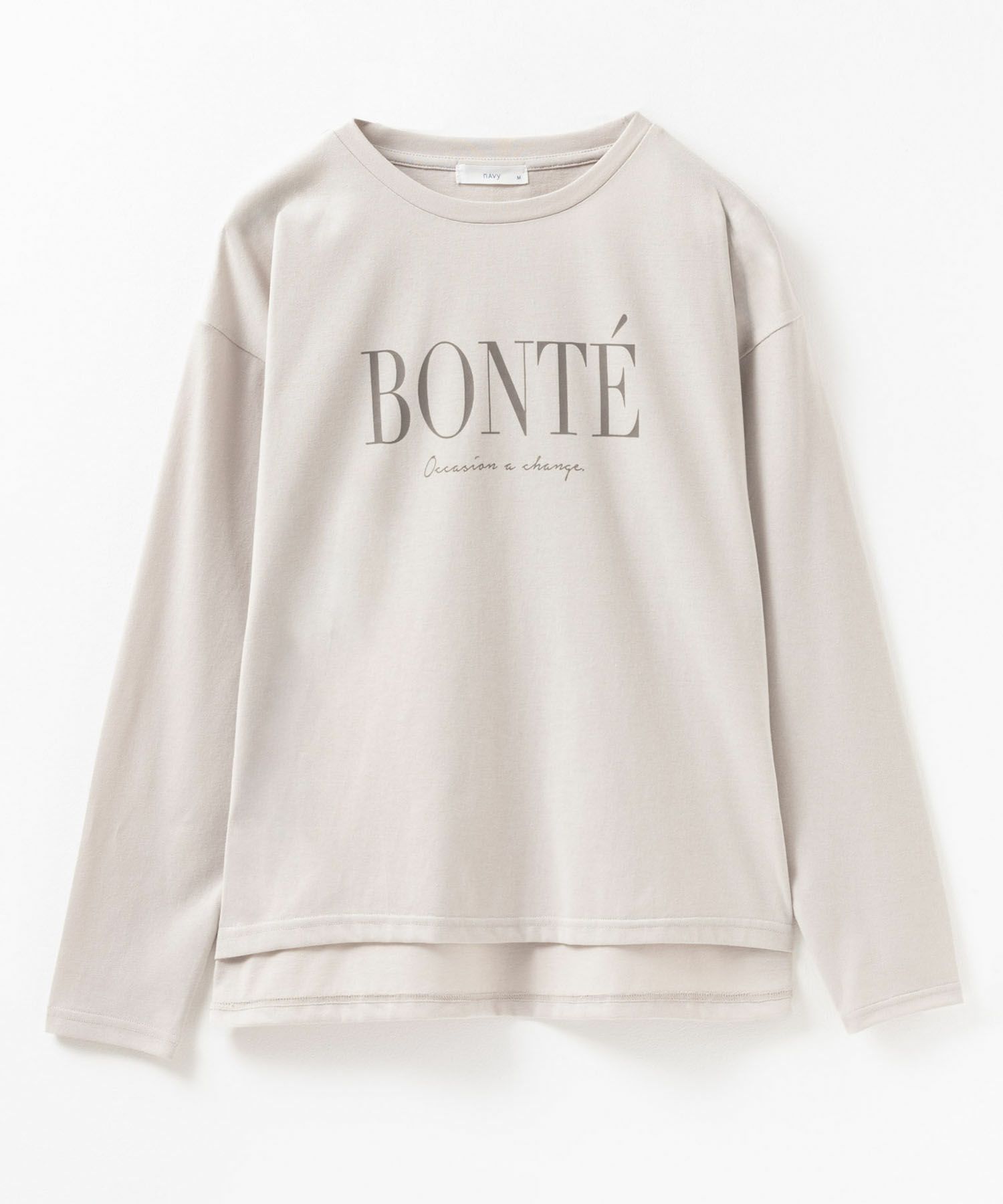 NAVY ロゴプリントロンT レディース ネコポス 対応商品