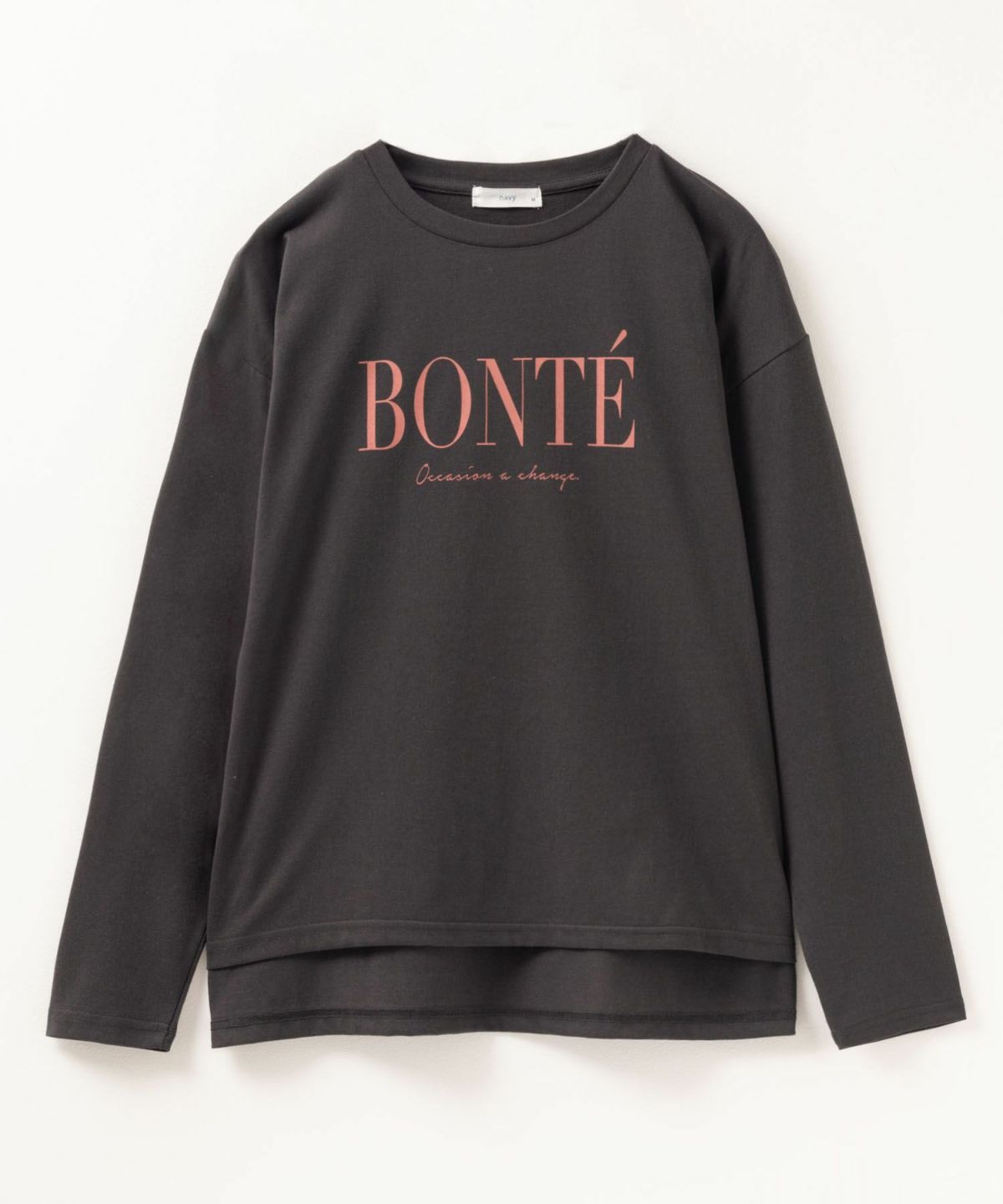 NAVY ロゴプリントロンT レディース ネコポス 対応商品