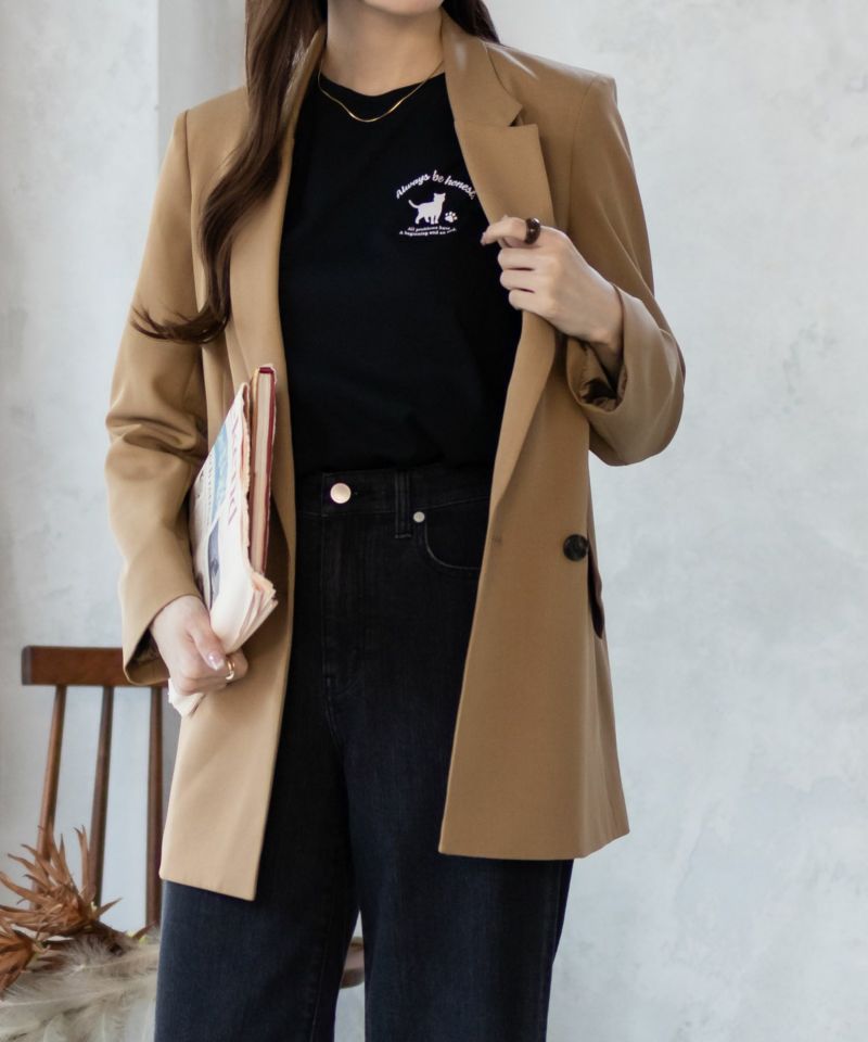 nAvy ネコプリントロンT レディース