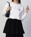 NAVY ネコプリントロンT レディース ネコポス 対応商品