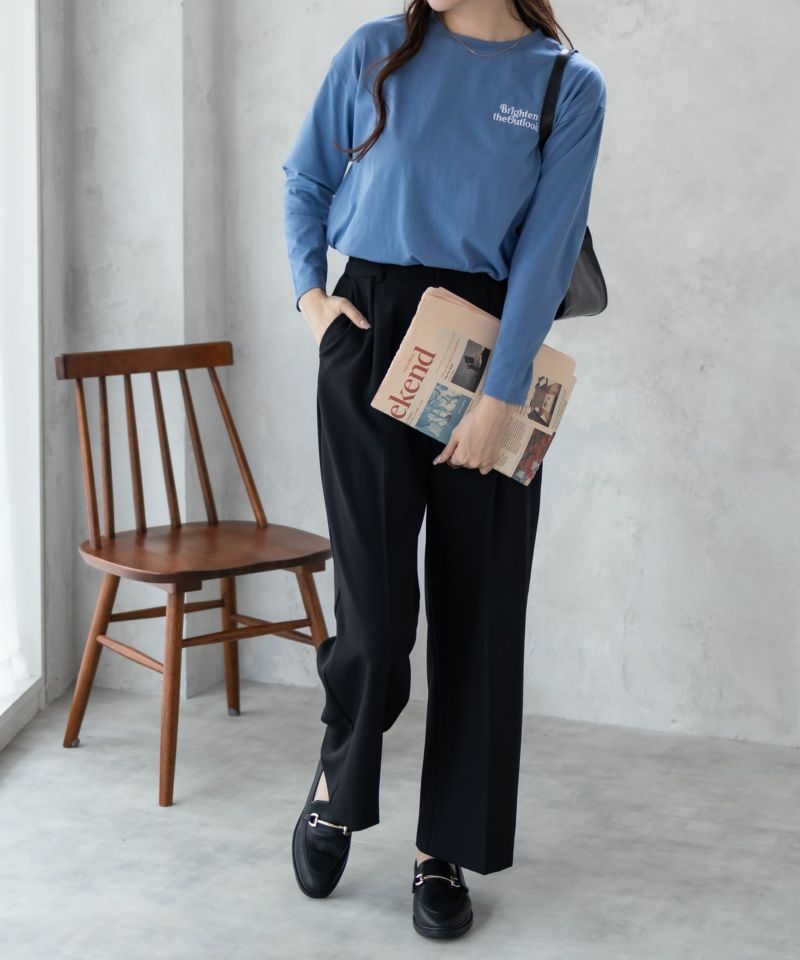 nAvy バックプリントロンT レディース