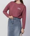 NAVY バックプリントロンT レディース ネコポス 対応商品