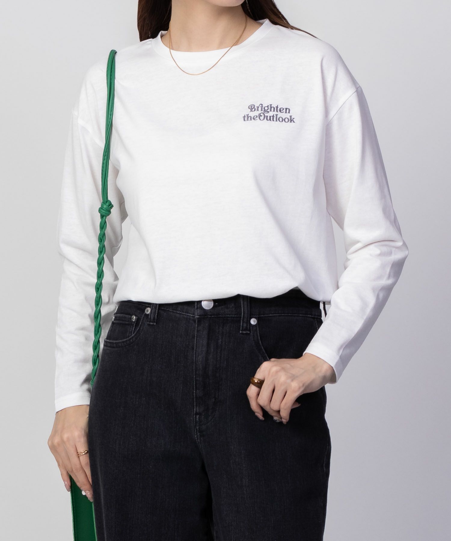 NAVY バックプリントロンT レディース ネコポス 対応商品