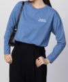 NAVY バックプリントロンT レディース ネコポス 対応商品