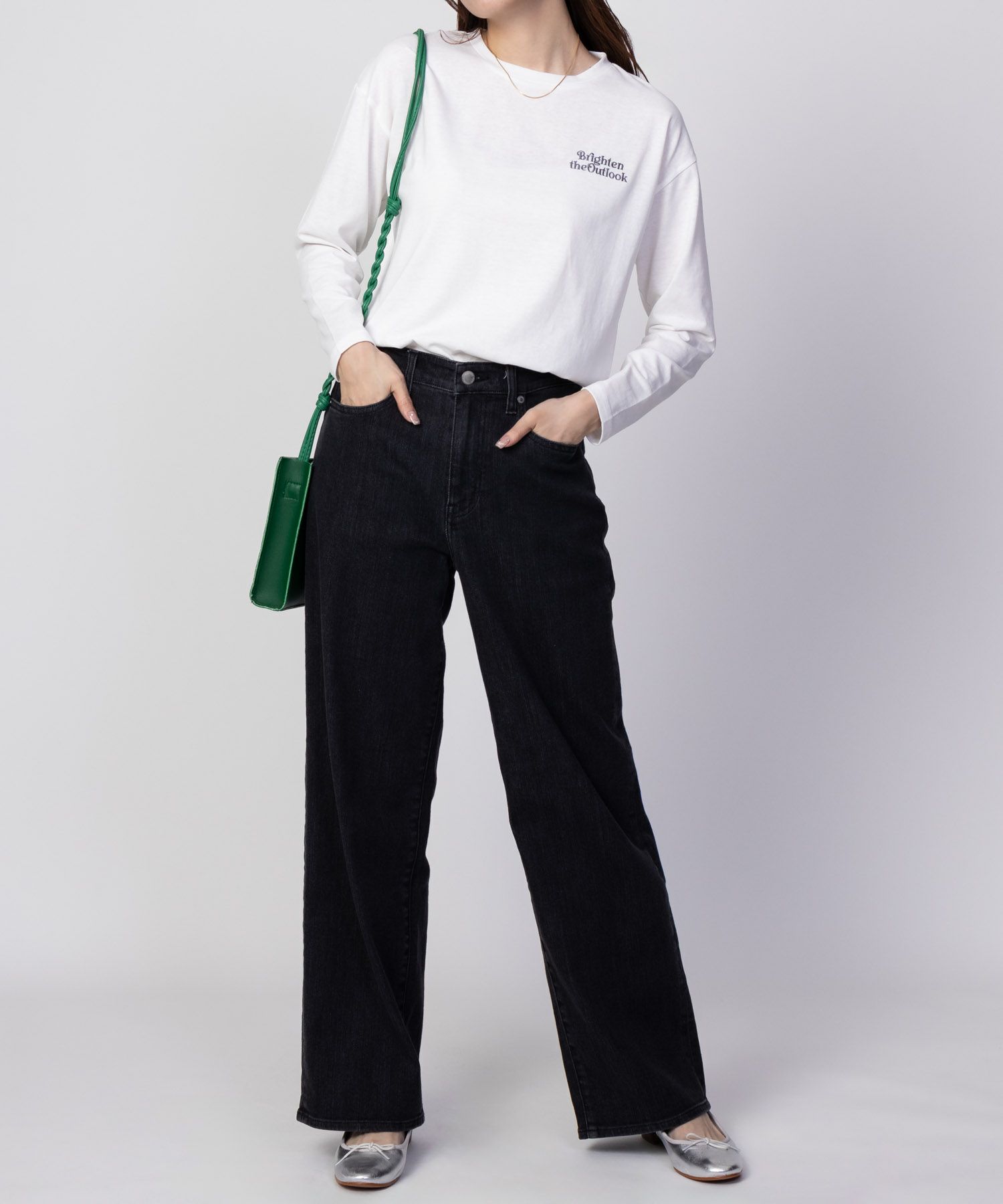 NAVY バックプリントロンT レディース ネコポス 対応商品