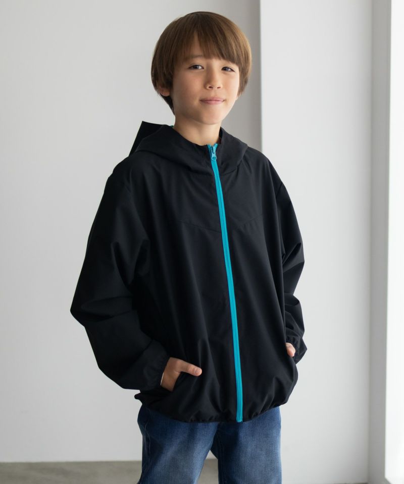 NAVY  シャットアウター 裏メッシュZIPパーカー キッズ商品画像-2