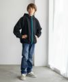 NAVY  シャットアウター 裏メッシュZIPパーカー キッズ商品サムネイル-3