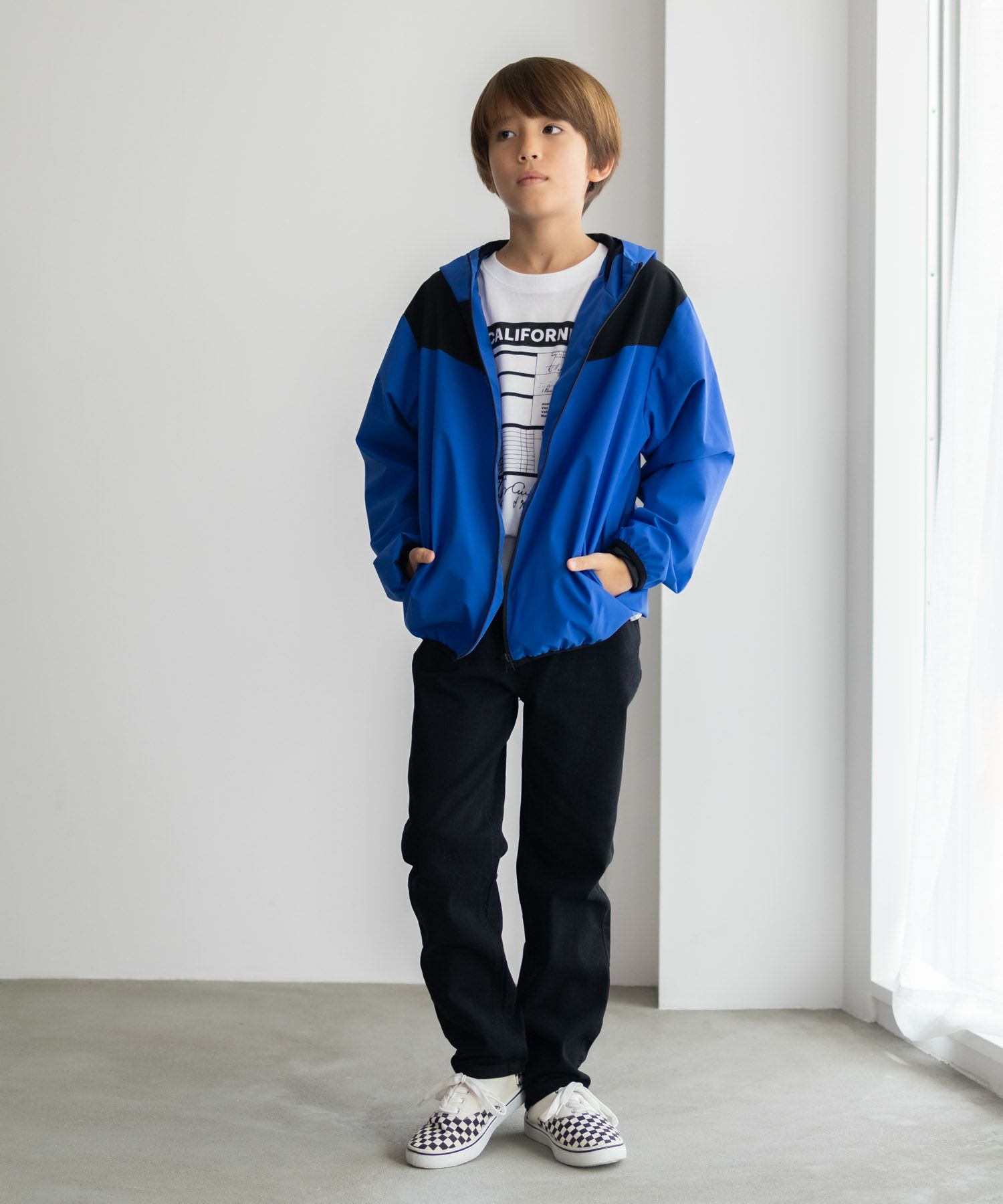 NAVY シャットアウター 裏メッシュZIPパーカー キッズ商品サムネイル-6
