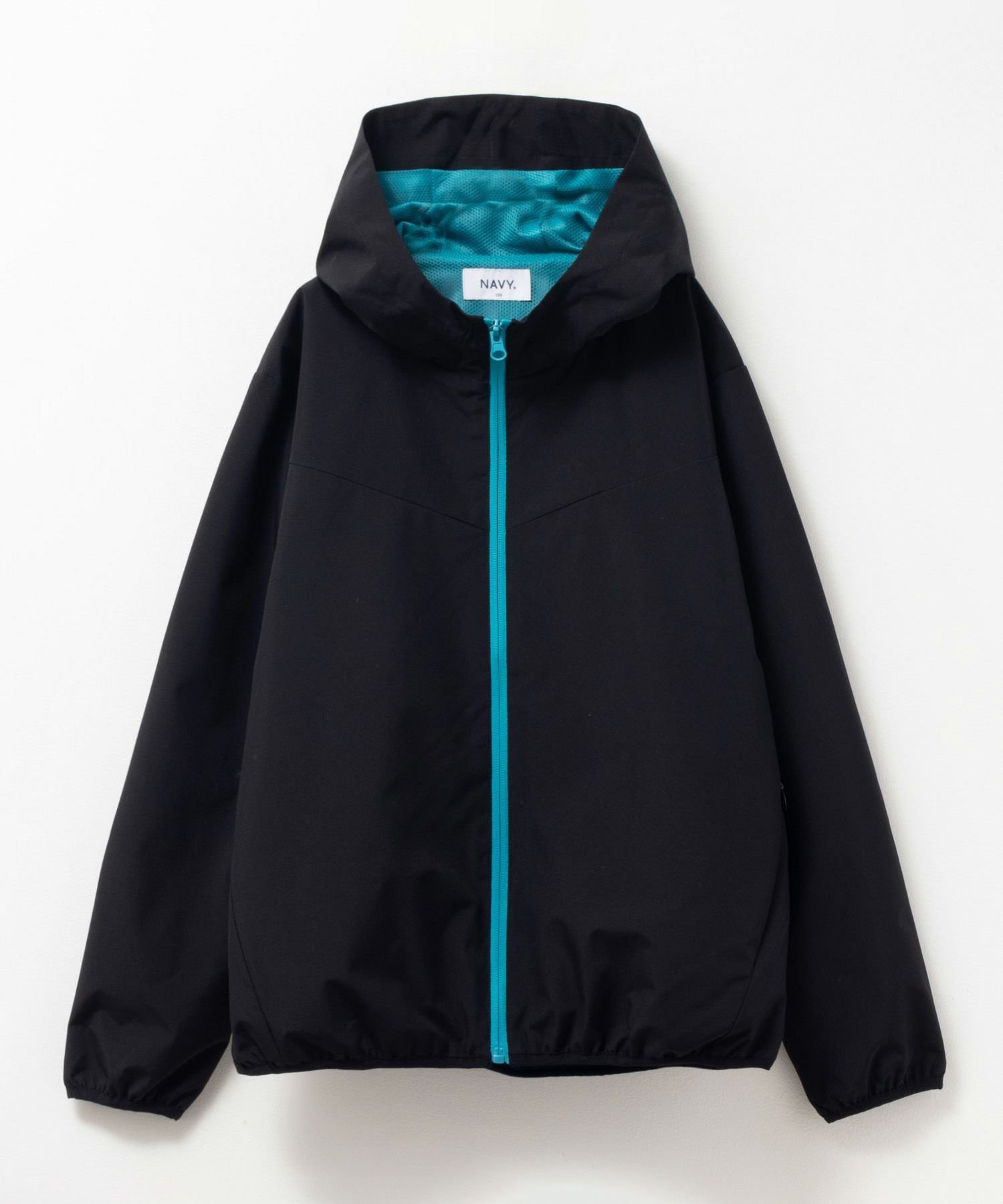 NAVY シャットアウター 裏メッシュZIPパーカー キッズ