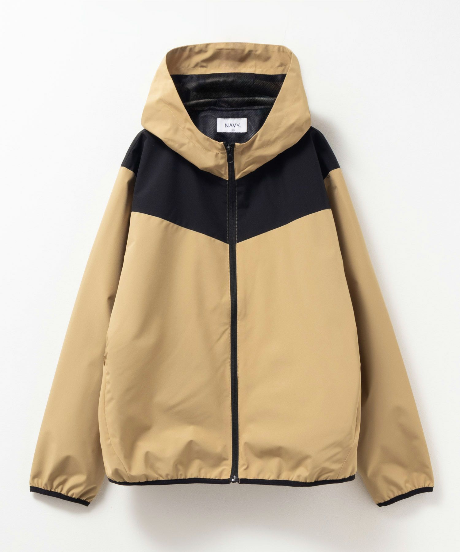 NAVY シャットアウター 裏メッシュZIPパーカー キッズ