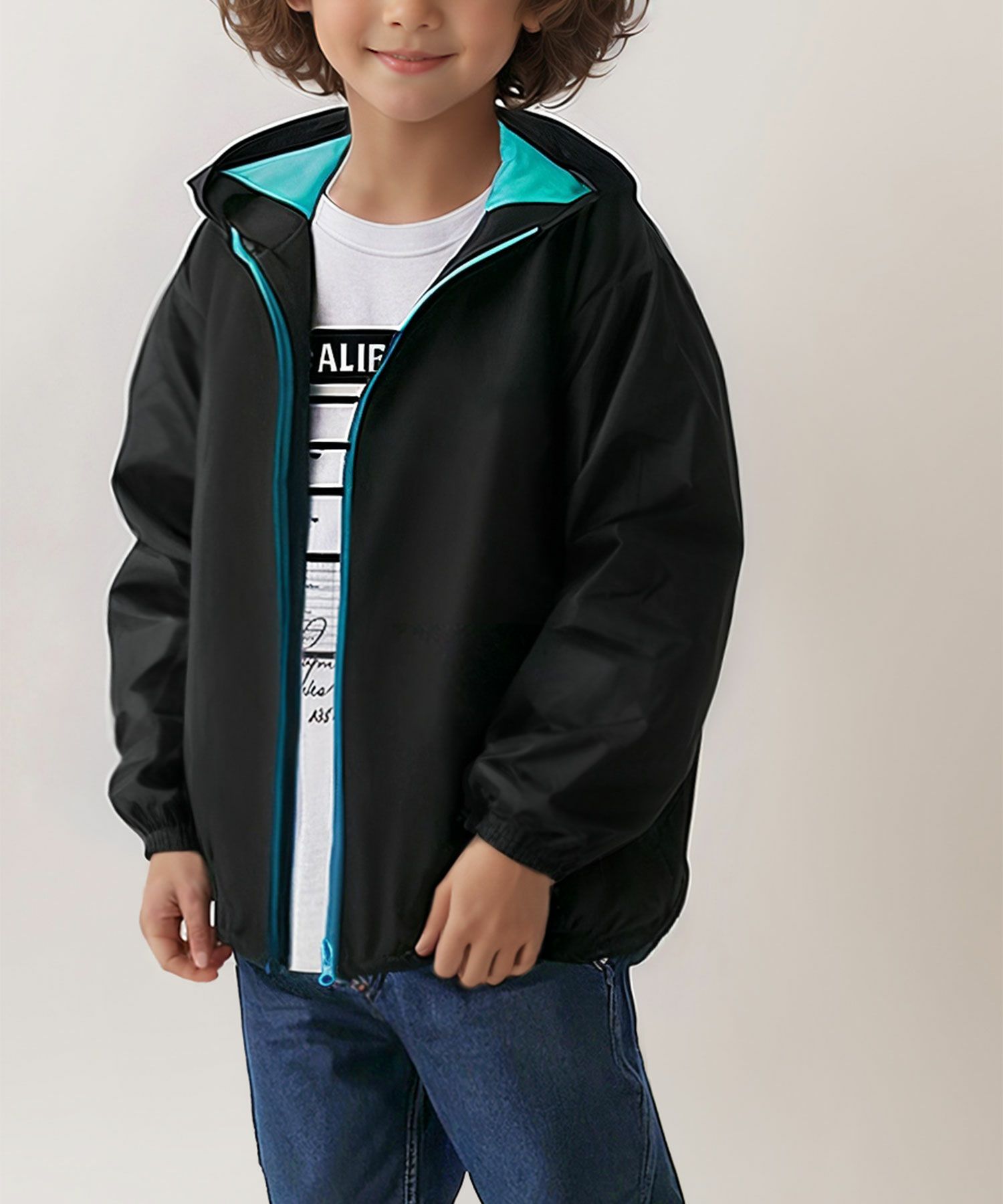 NAVY  シャットアウター 裏メッシュZIPパーカー キッズ商品サムネイル-26