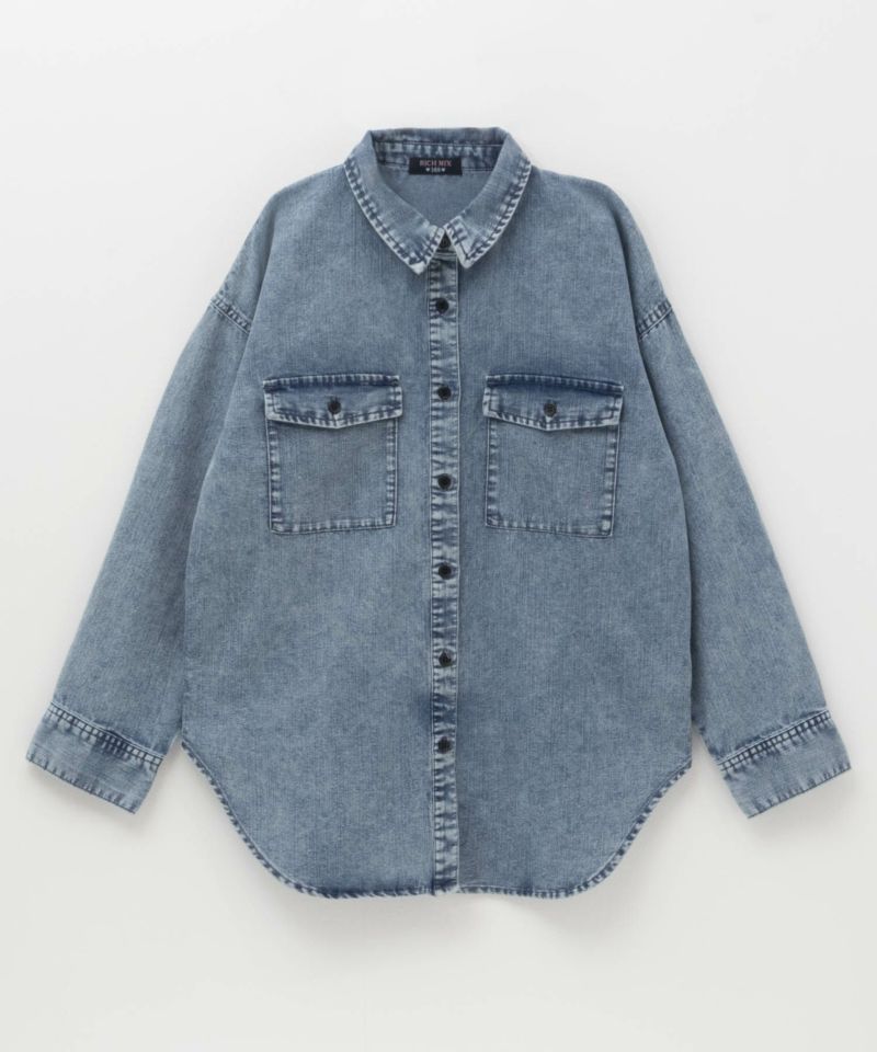 RICH MIX  デニムオーバーシャツ キッズ商品画像-1
