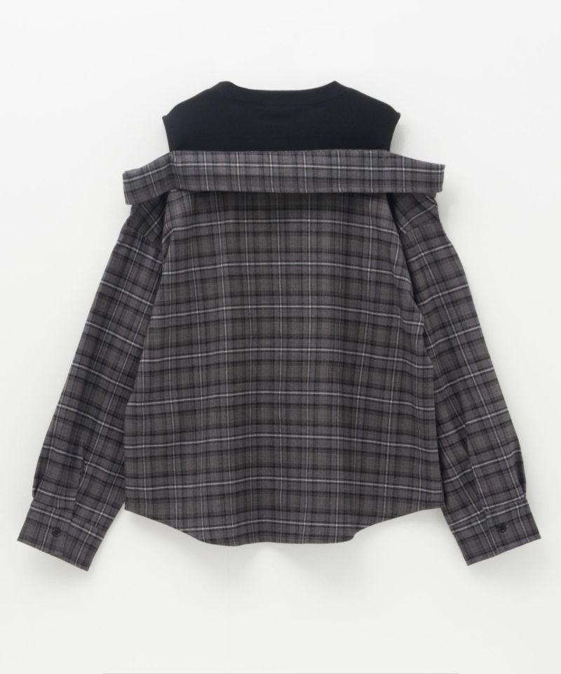 RICH MIX  デニムフェイクデザインシャツ キッズ商品画像-4