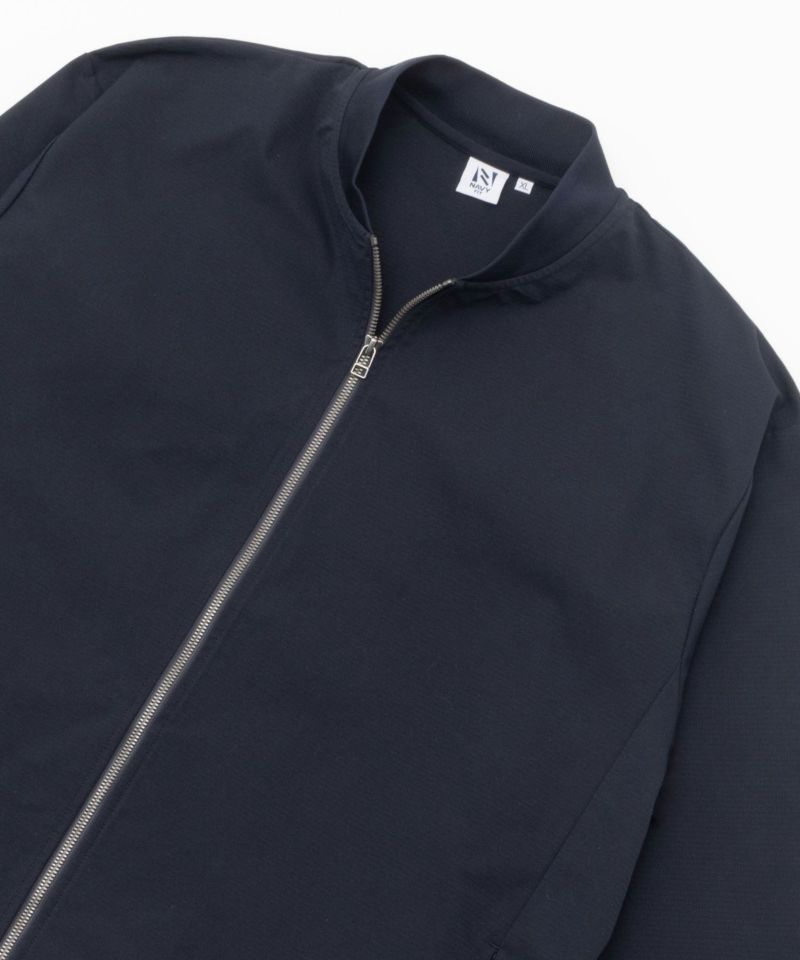 NAVY FIT  ドビーストレッチリブブルゾン メンズ商品画像-1