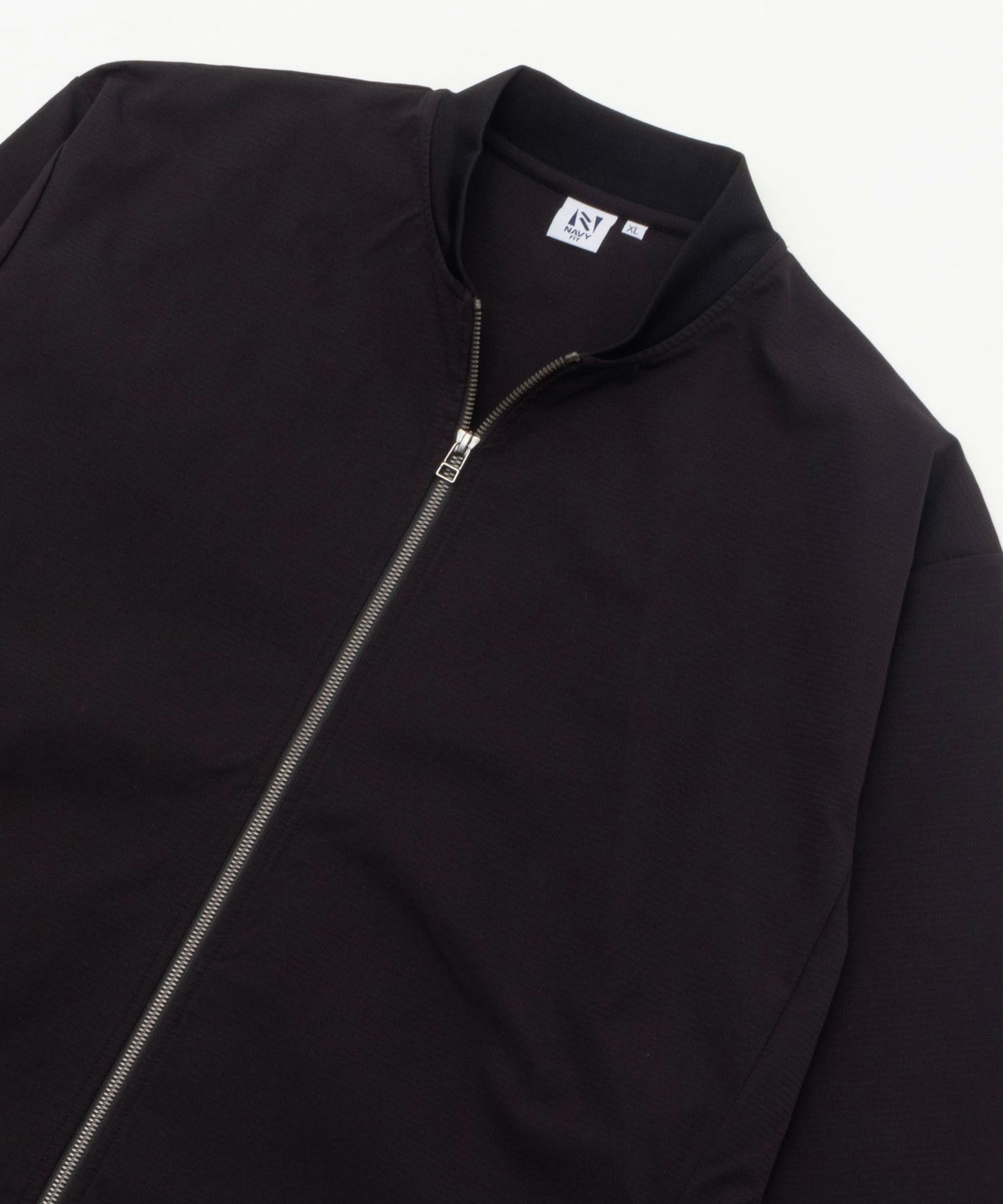 NAVY FIT ドビーストレッチリブブルゾン メンズ