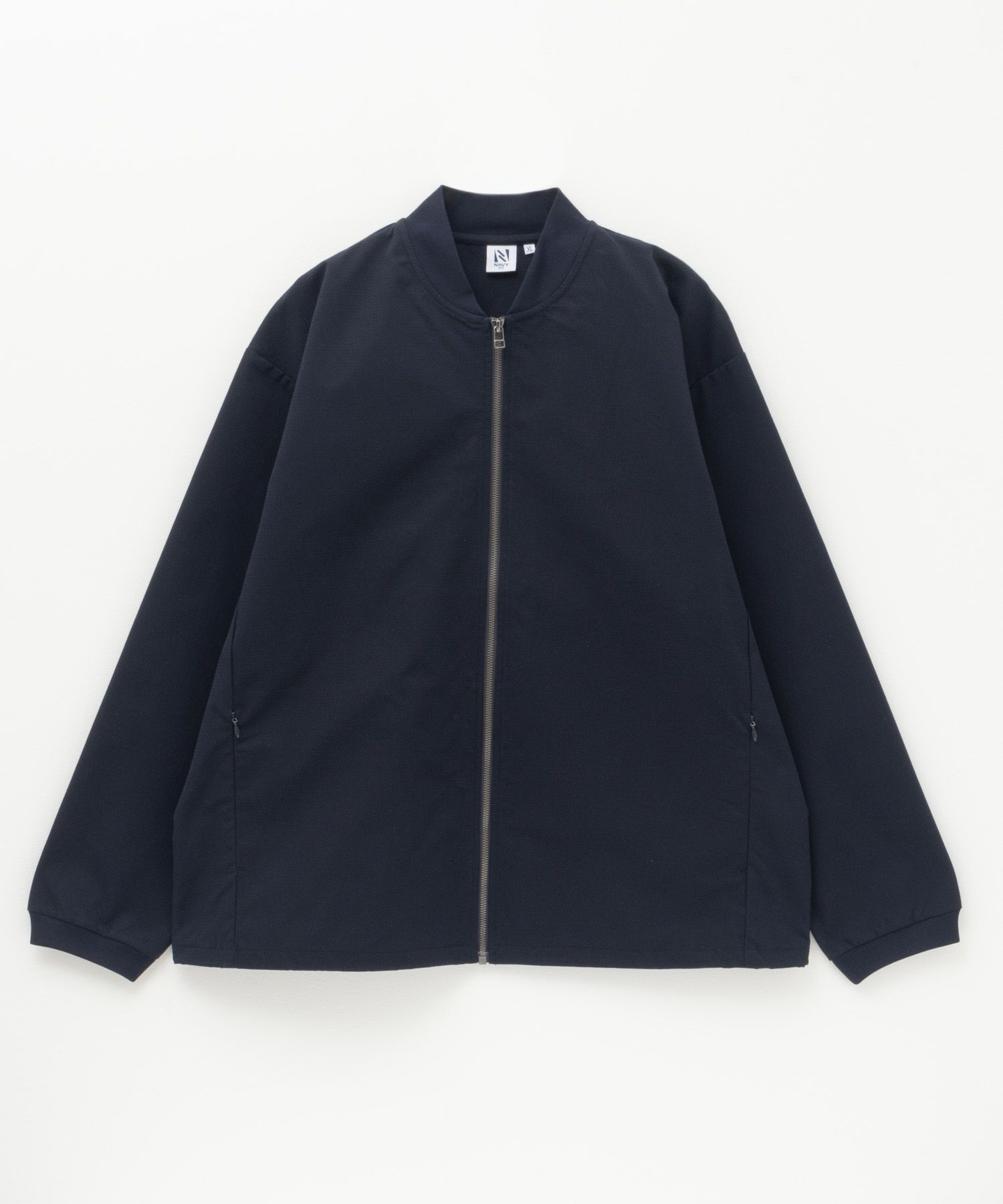 NAVY FIT ドビーストレッチリブブルゾン メンズ商品画像-3