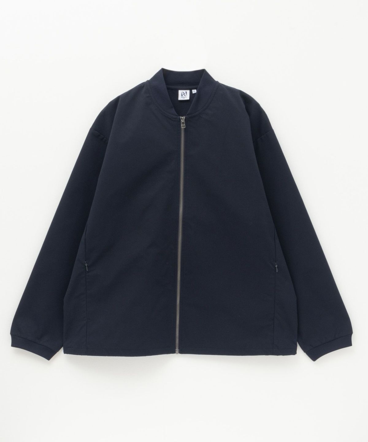 NAVY FIT ドビーストレッチリブブルゾン メンズ
