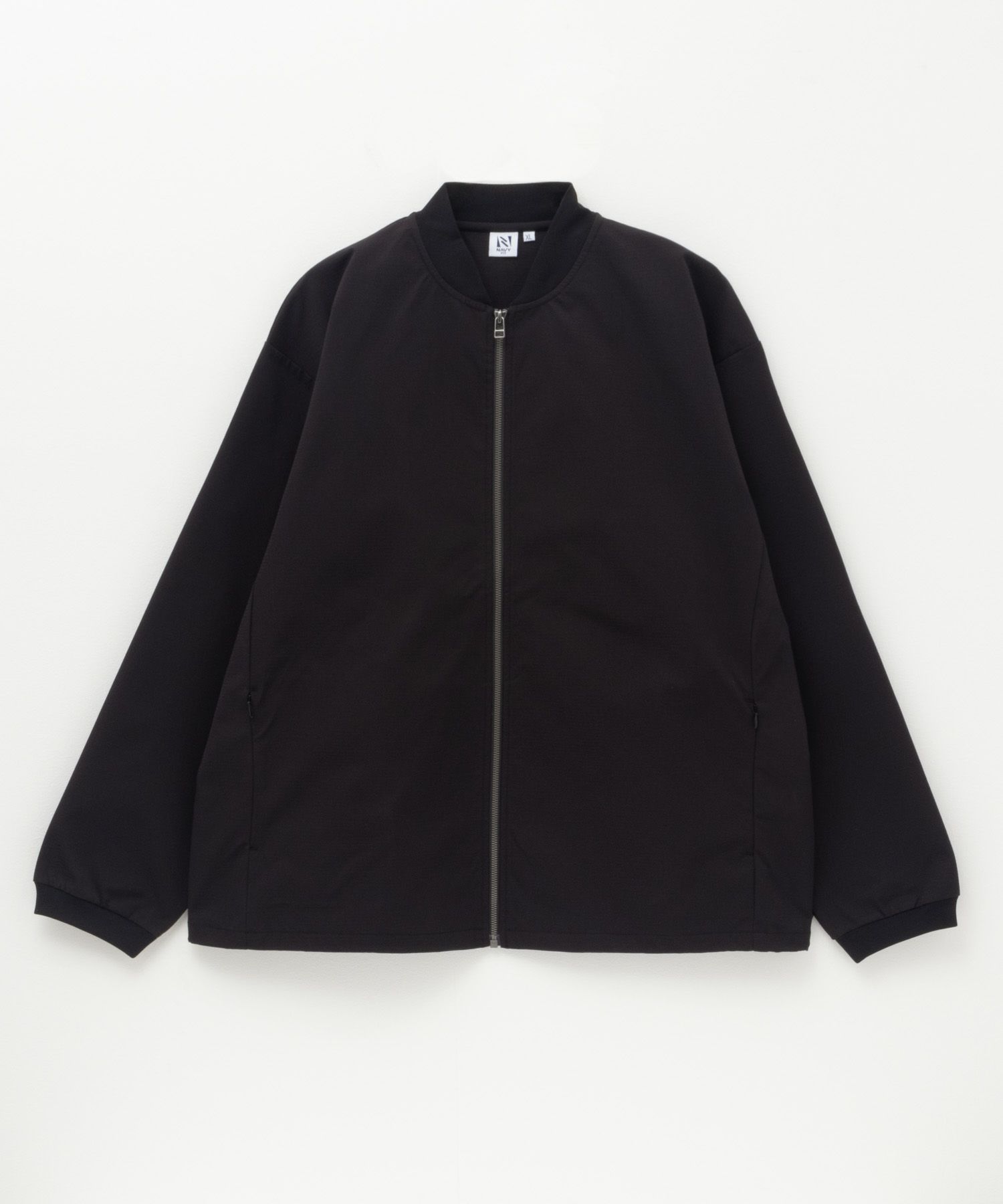 NAVY FIT ドビーストレッチリブブルゾン メンズ