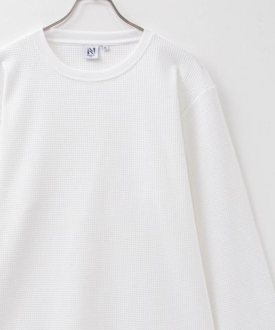 NAVY FIT  ストレッチワッフル長袖Tシャツ メンズ