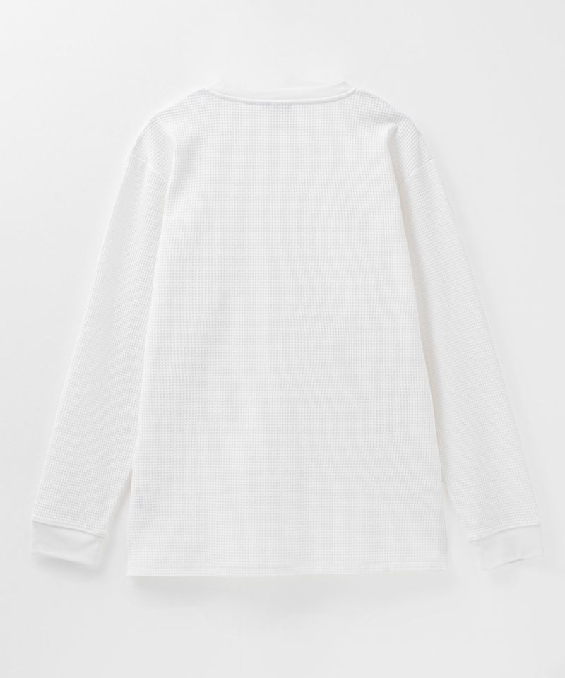 NAVY FIT ストレッチワッフル長袖Tシャツ メンズ