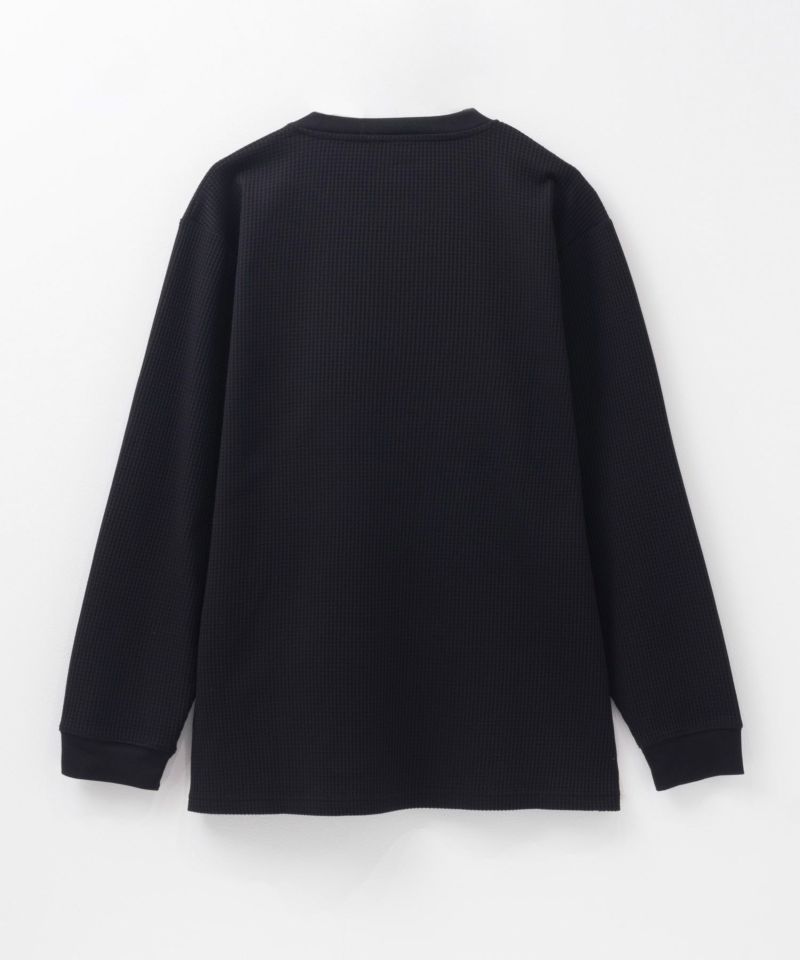 NAVY FIT  ストレッチワッフル長袖Tシャツ メンズ商品画像-6