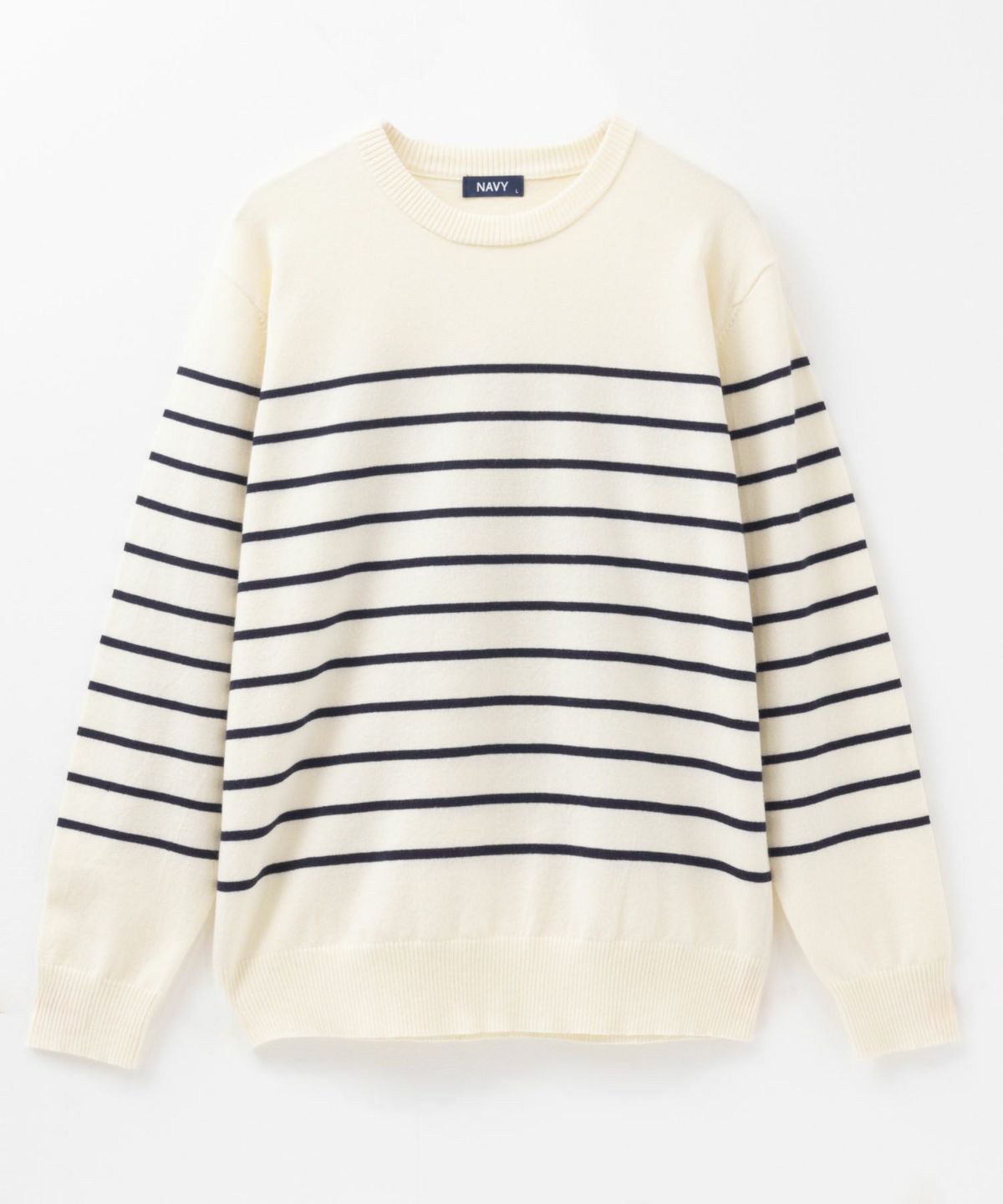 NAVY 素肌ニット ボーダーニット メンズ