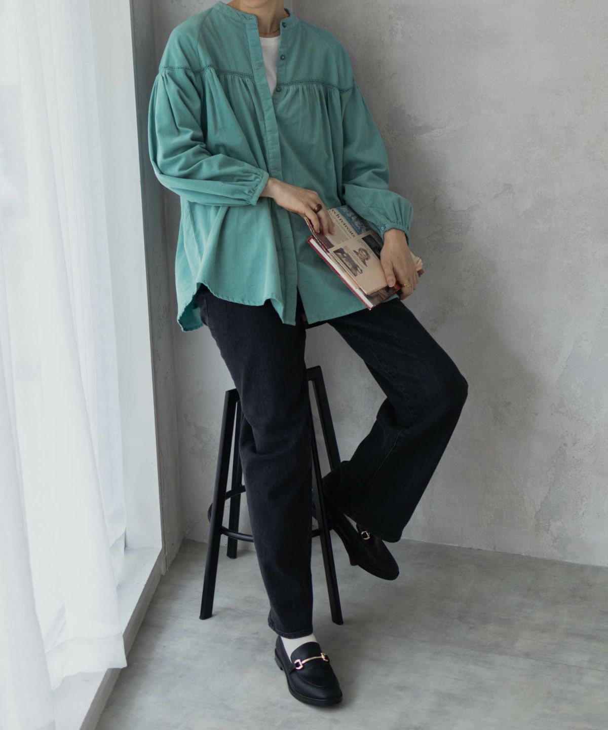 Howdy Marie インドコールギャザーチュニック レディース