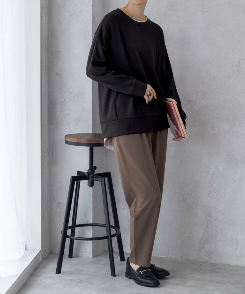 URBAN COLLECTION  ポンチ素材 バックスリットプルオーバー レディース メール便 対応商品商品画像-3