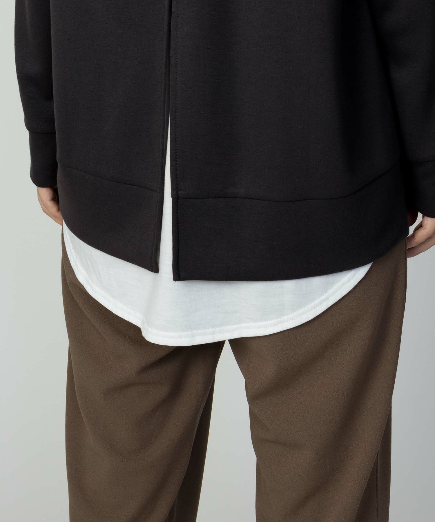 URBAN COLLECTION ポンチ素材 バックスリットプルオーバー レディース ネコポス 対応商品