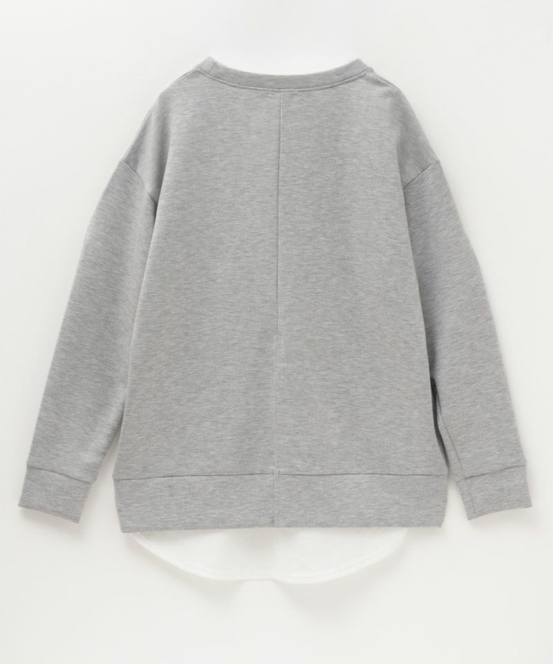 URBAN COLLECTION  ポンチ素材 バックスリットプルオーバー レディース メール便 対応商品商品画像-22