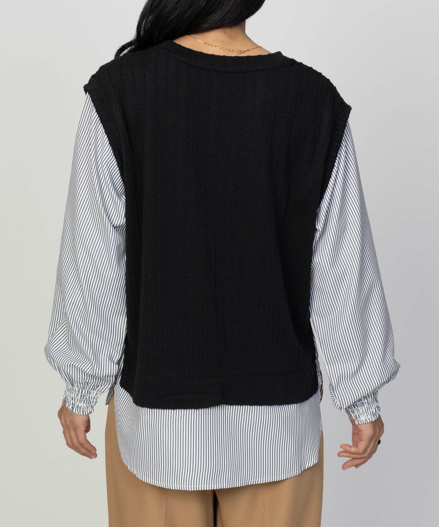 nAvy 時短 フェイクレイヤードプルオーバー レディース商品画像-23