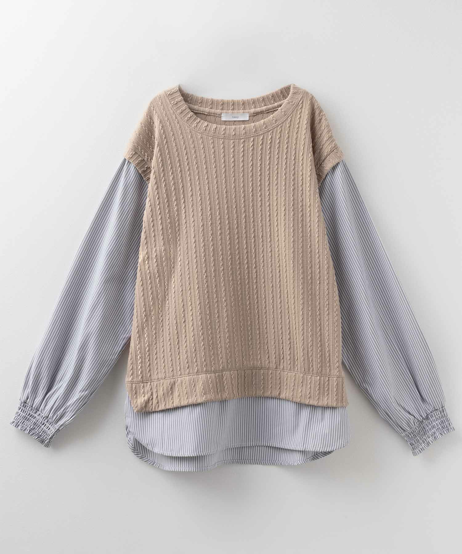 nAvy 時短 フェイクレイヤードプルオーバー レディース商品画像-28