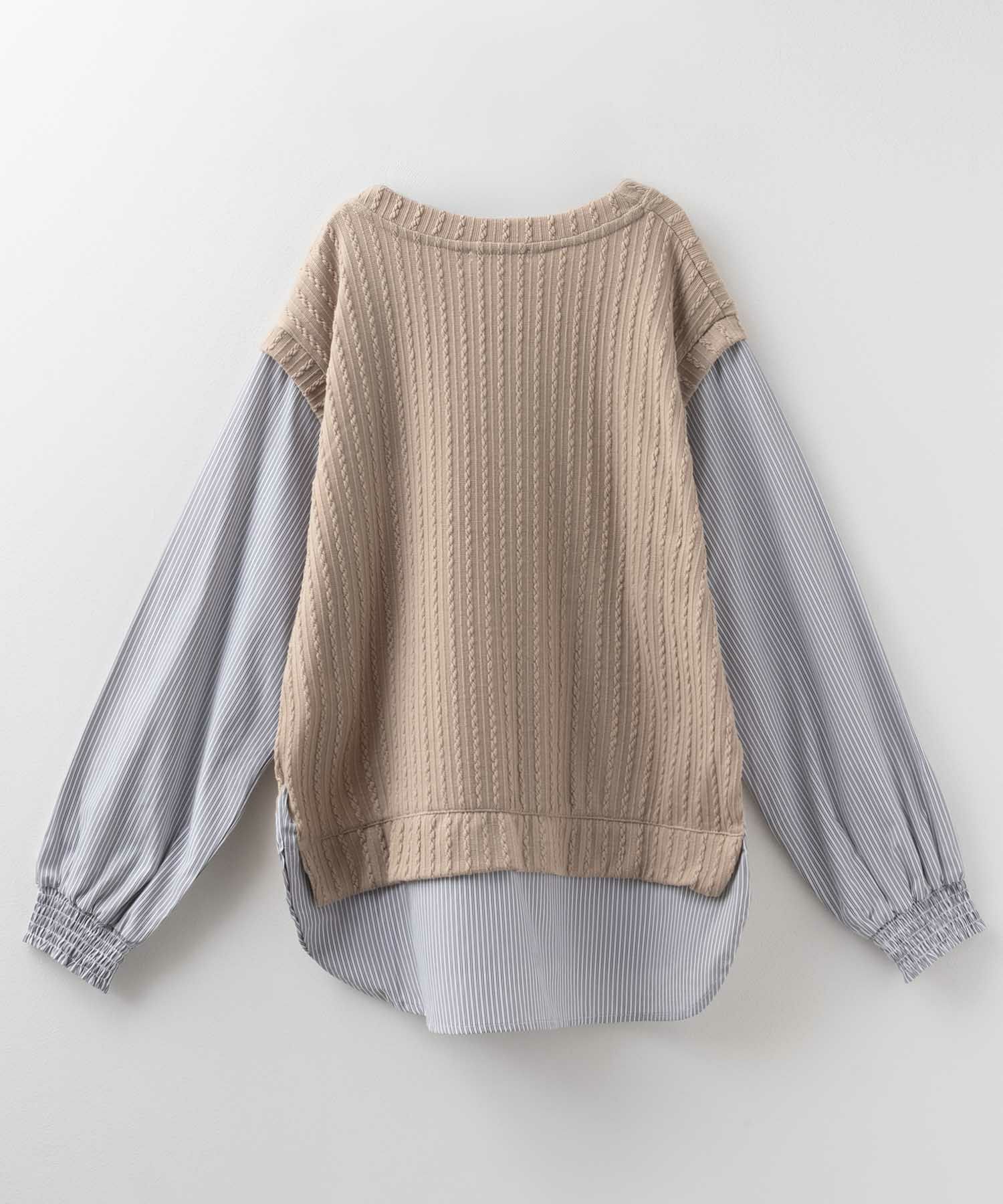 nAvy 時短 フェイクレイヤードプルオーバー レディース商品画像-29