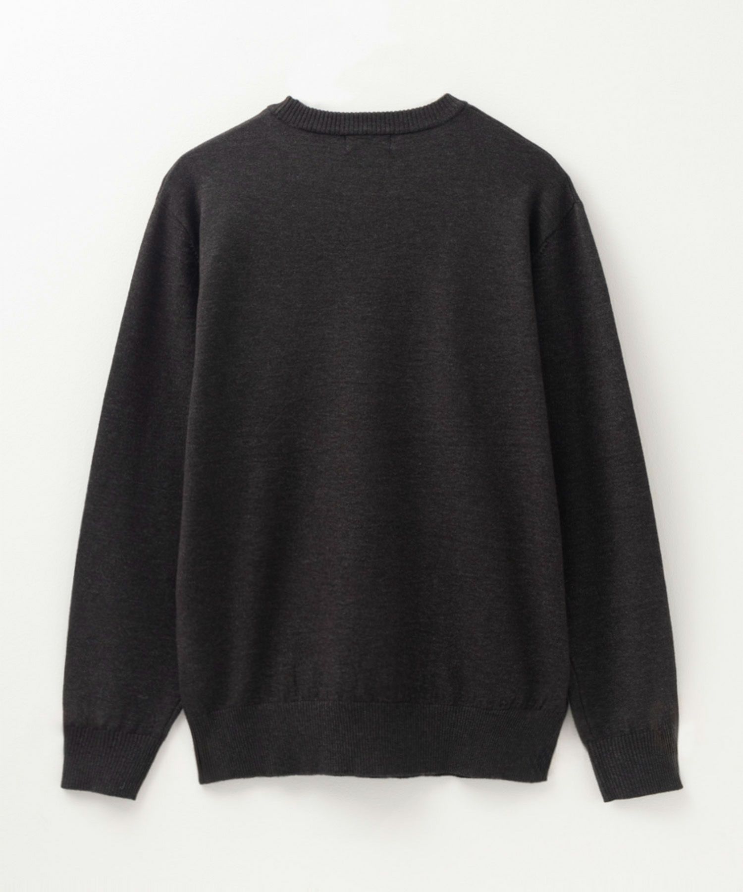 NAVY  素肌ニット クルーネック メンズ商品画像-6