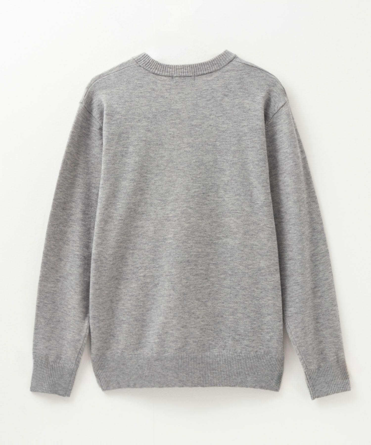 NAVY  素肌ニット クルーネック メンズ商品画像-8