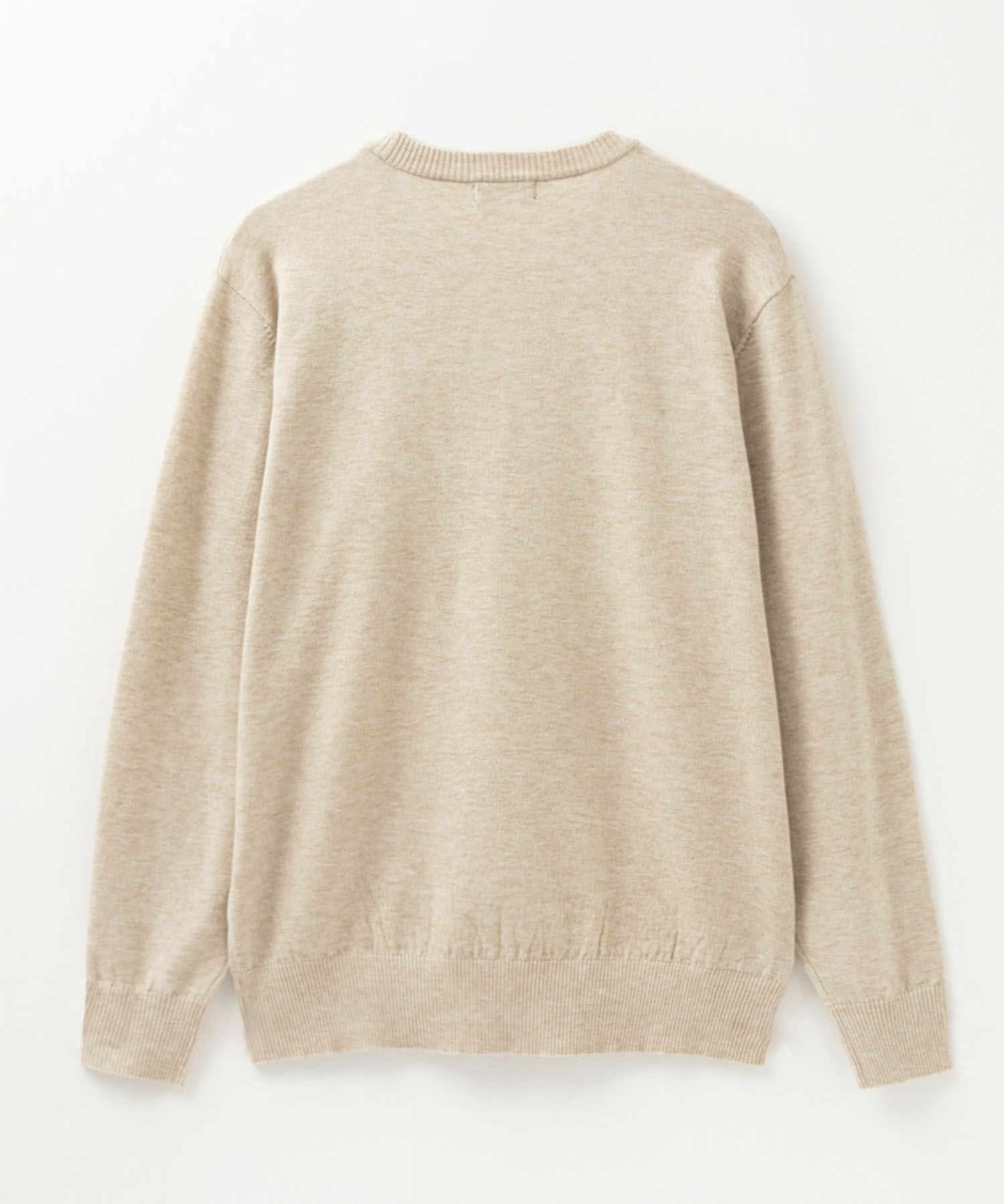 NAVY  素肌ニット クルーネック メンズ商品画像-12