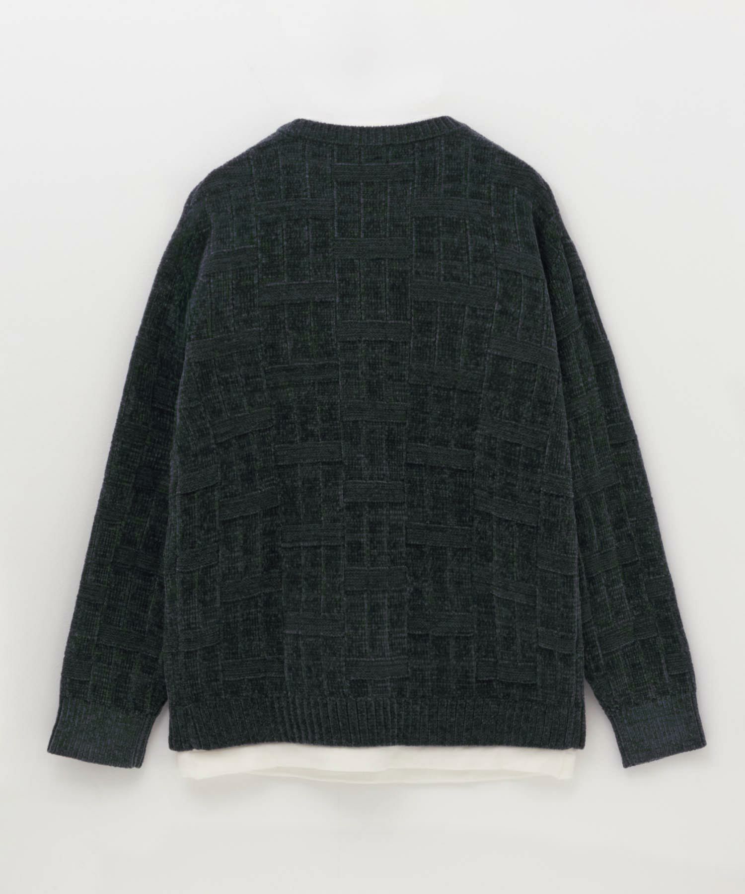 [さらに50%OFF]NAVY リンクスモールフェイクレイヤードニット メンズ商品画像-9