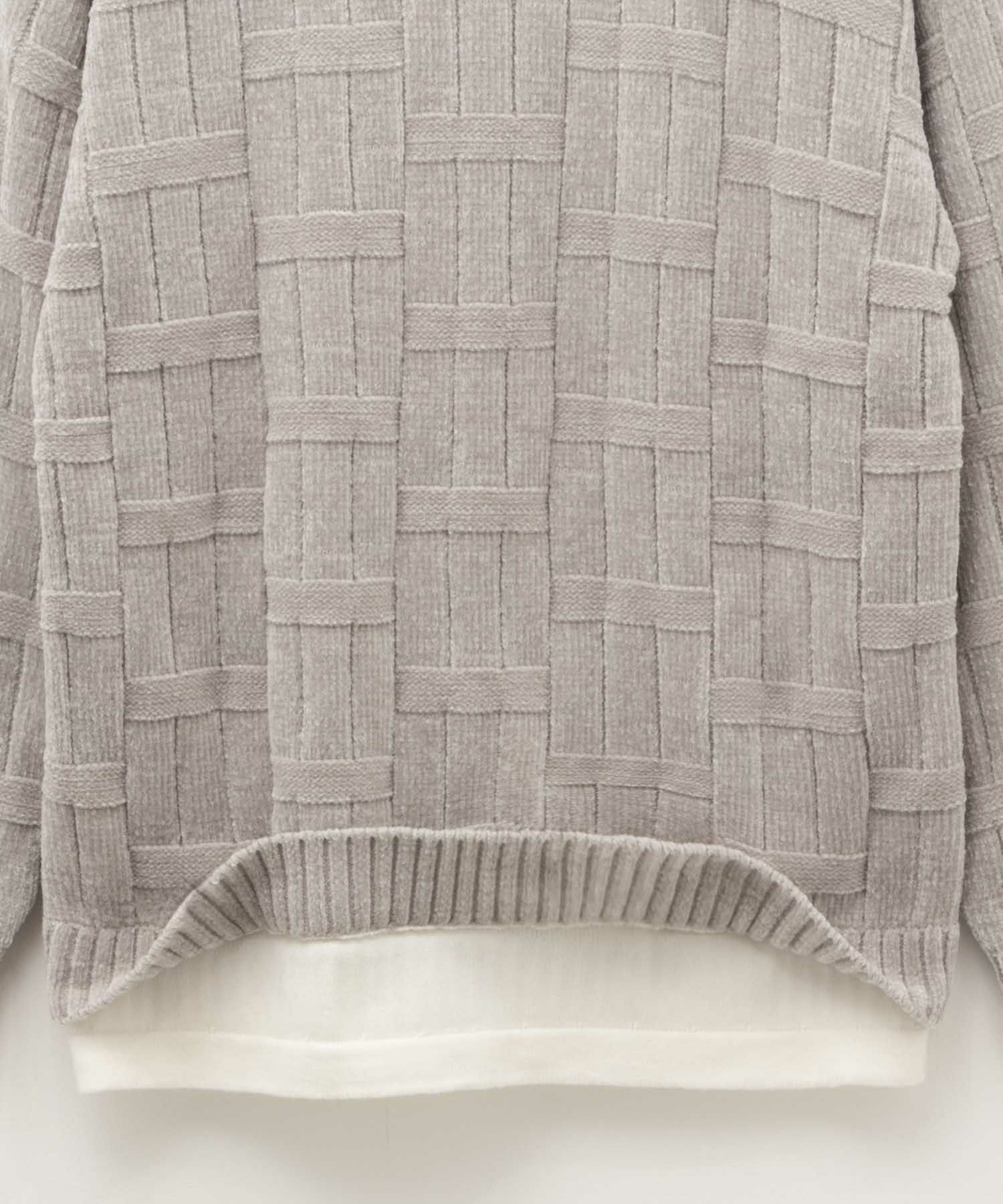 NAVY リンクスモールフェイクレイヤードニット メンズ商品画像-10