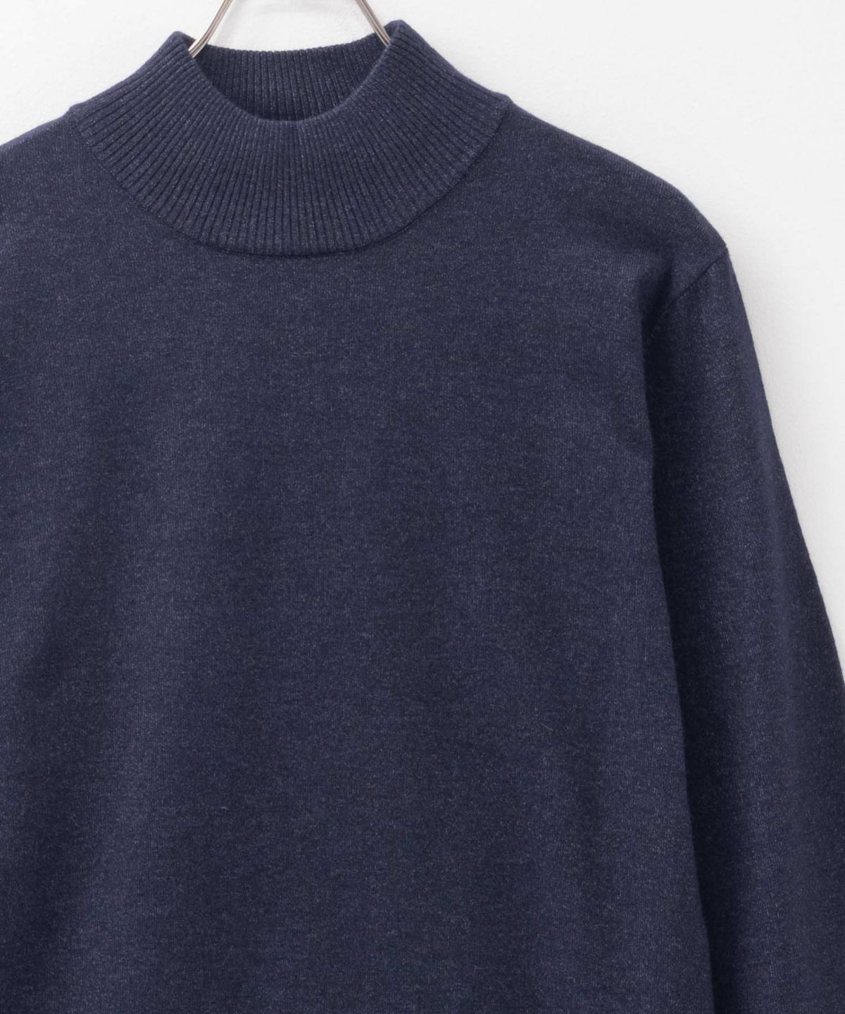 NAVY 素肌ニット ハイネック メンズ