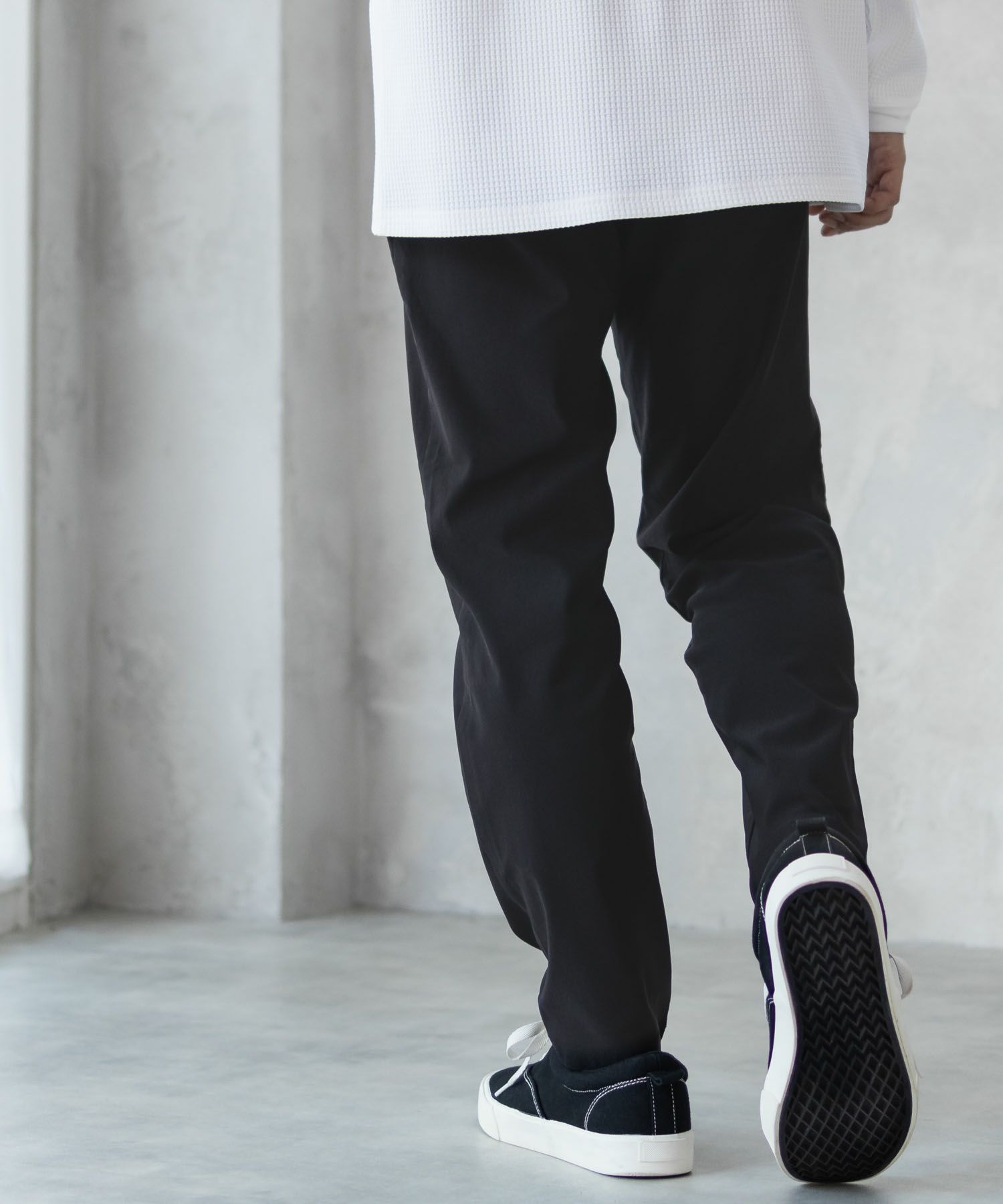 NAVY FIT 裏起毛テーパードパンツ メンズ