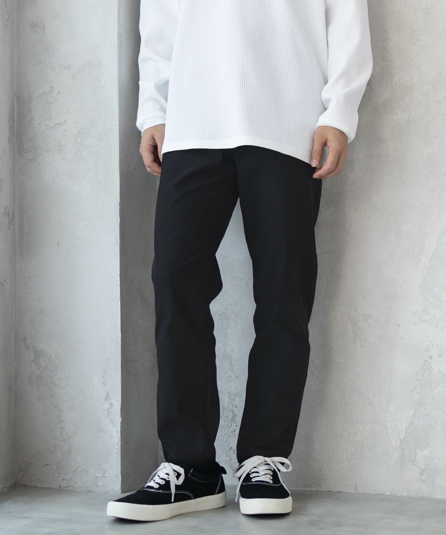 NAVY FIT  裏起毛テーパードパンツ メンズ商品サムネイル-3
